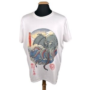 Hoodie Lab Japanese Octopus Novelty Super Soft Men's T-Shirt Size 2X